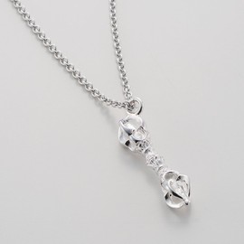 Butsudanya Takita Shoten Five Pestle Pendant (Silver 925), Gift Box (Top Length 1.3 x Width 0.2 inches (32 mm) x Width 0.2 inches (6 mm); Buddhist Articles Used in Esoteric Buddhism, Buddhist Tools,