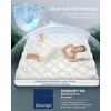 4 Inch Mattress Topper Queen Integrated Dual Layer, 2-in-1 Cooling