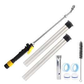 9PCS RV Water Heater Anode Rod & Cleaning Kit - 9.25"L 3/4"NPT Magnesium Rods for Suburban/Mor-Flo, RV Tank Rinser, Stainless Steel Brush, Wrench - Extends Heater Lifespan (9 PCS)