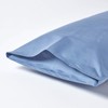 HOMESCAPES Luxury Cushion Cover, Blue, 48 x 74 cm, 100%