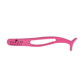 F.A.R.A.H False Eyelashes Placement Applicator Tool Eyelash Extension Tweezers Remover Clip Tweezers Nipper (BUBBLEGUM (PINK))