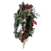 20-Inch Unlit Green Wreath with Pinecones, Balls and Berries