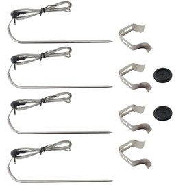 Qblahip Updated 4pcs Replacement Meat Probe for Masterbuilt Gravity Series 560/800/1050 XL Digital Charcoal Grill + Smoker MB20040220/MB20040122/MB20041220/MB20041320/MB20040221/MB20041020