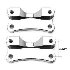 Custom Chrome Front Fender Risers Adapter Spacer Mount Kit Fit For Harley Touring 14+ Chrome