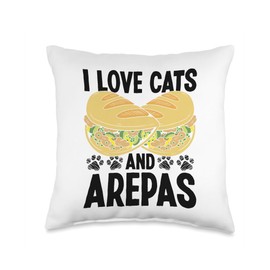 Colombian Snacks Arepa Grill Arepa Flour Arepas Making Throw Pillow