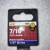 ACE 23632 SAE 1/2" Drive 7/16" Socket 12 Point Chrome