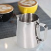 Milk Frother Cup 380ml 304 Stainless Steel High Durability Multifunctional