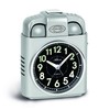Atlanta Alarm Clock, Plastic, silver, 13,5x16 cm