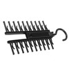 HAOHIZE Black Tie Holder, Adjustable Cross X Tie Rack, Belt,