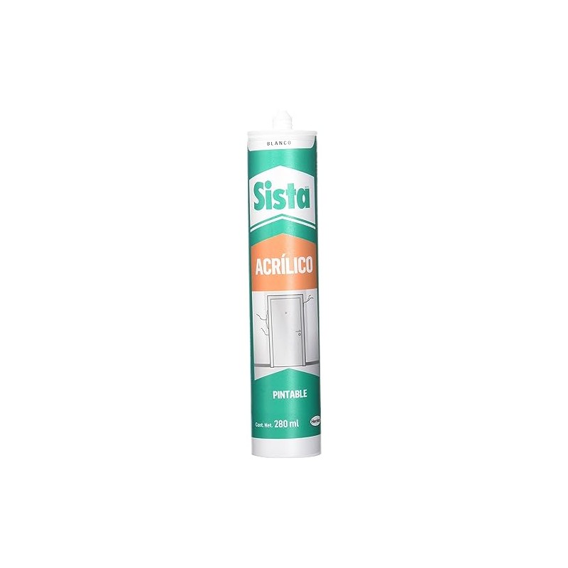 Sista 2758383 Silicón F130 Acriflex Blanco, 280 ml