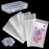 300 fundas de moneda, soporte transparente para dólares con caja