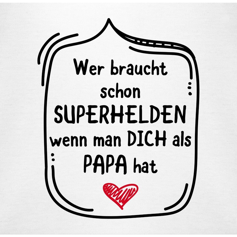 Baby Bodysuit for Father's Day “Wer braucht Schon Superhelden wenn