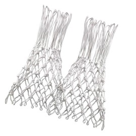 Basketball Net,DOURR Basketball Net Replacement 2 PCS All-Weather Heavy Duty Outdoor/Indoor Net (12 Loops) (White)