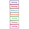 SMILEYBOARD Magnetic Days of the Week - 7 Piece Set