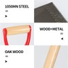 HANTOP Flat Spade Garden Shovel Edging Shovels with Wooden Handle