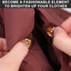 15 Sets Sew-on Snap Buttons, Metal Press Studs Snap Fasteners