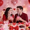24 Reusable Crazy Drinking Straws for Kids Pink Bow Birthday