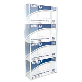 Kantek Acrylic Glove Dispenser, Quad Box Capacity, 10.3-Inch Wide x 3.8-Inch Deep x 20.8-Inch High, Clear (AH140)