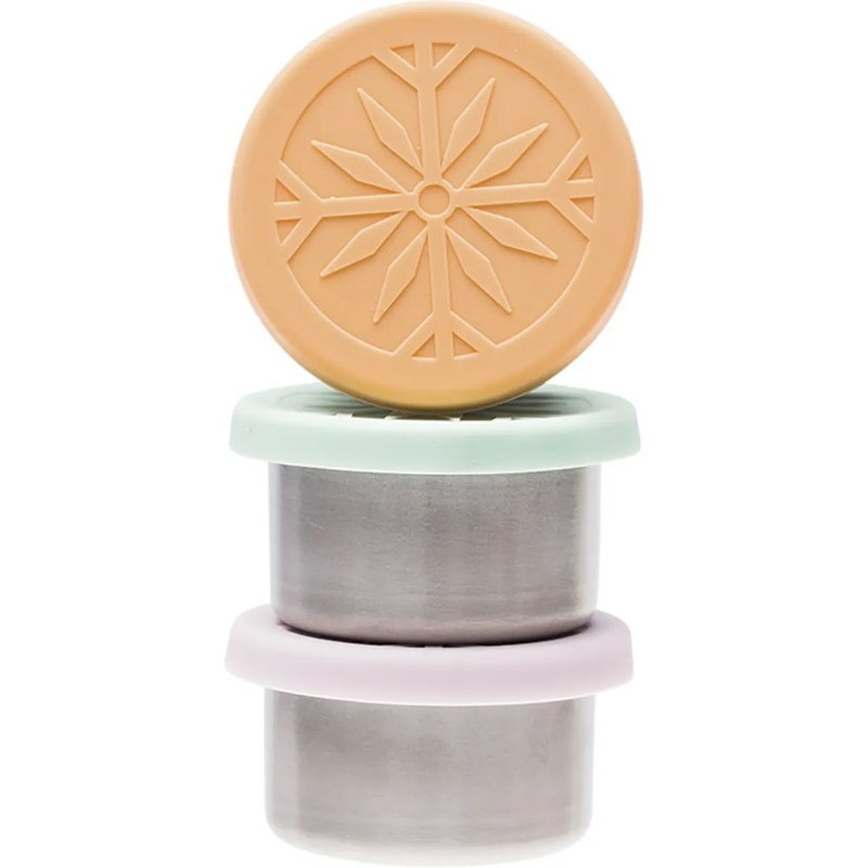 Ever Eco Stainless Steel Round MINI Containers Set of 3