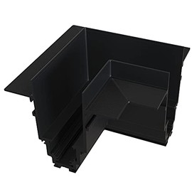 L Connector for Magnetic Mounting Rail Systems, Connector, Maytoni Track Lighting Accessories, Black, Aluminum for Living Room, Bedroom, Kitchen, Hallway