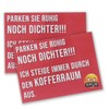 easydruck24de 2 Sticky Notes Parking Sinner – Park Quiet Even