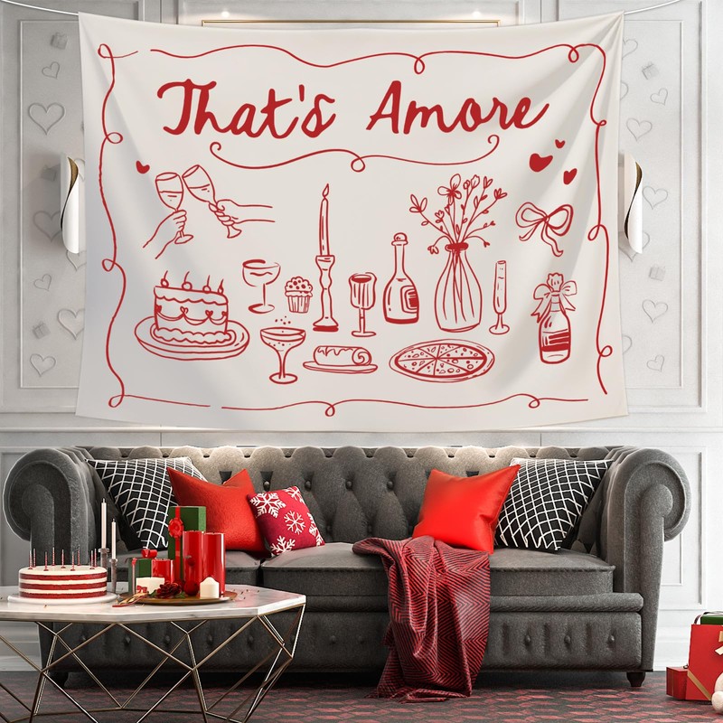 FYSUIMU That's Amore Backdrop Italian Wedding Engagement Party Decoration Photography
