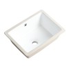 Small Undermount Bathroom Sink 16 Inch White Rectangular Porcelain Ceramic
