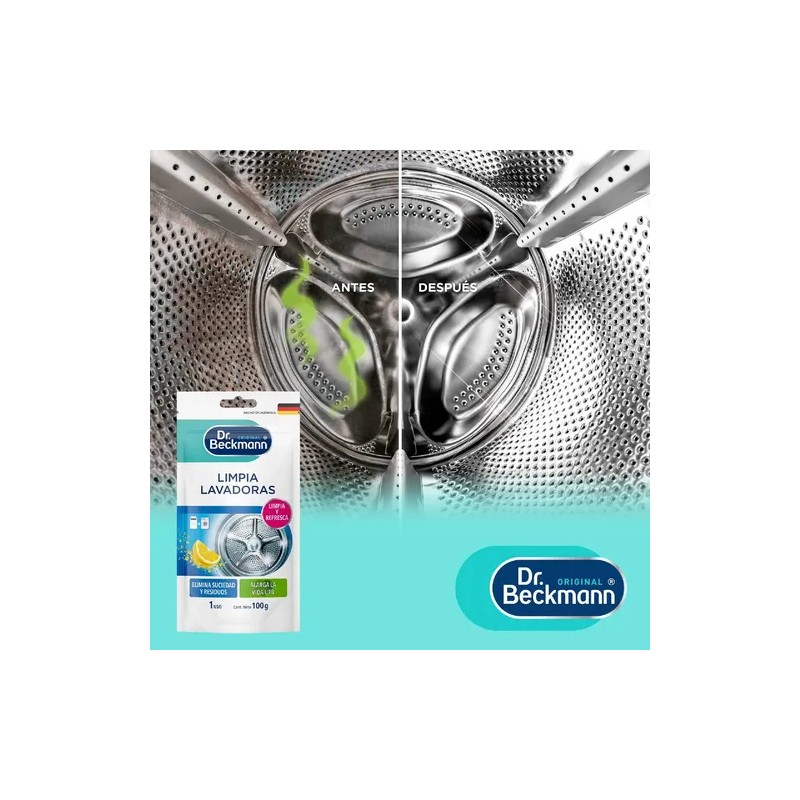 Doy Pack Limpia Lavadoras 100g 3pz Dr. Beckmann