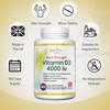 Vitamin D 4000iu - 400 Premium Vitamin D3 Easy-Swallow Micro