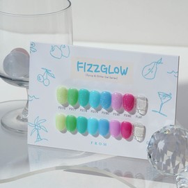 From the Nail Fizz Glow Syrup Gel Glitter Gel 8-piece set / 프롬더네일 피즈글로우 시럽젤 글리터젤 8종 세트