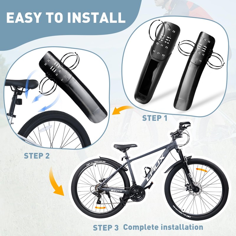 MEGHNA Bicycle Mudguard Set Front and Rear Bike Fender Universal