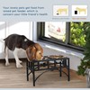 PawHut Elevated Dog Bowls, Double Stainless Steel Heavy Duty Dog