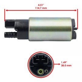 Caltric Intank Fuel Pump for Honda VFR800 VFR800A Interceptor 800 2002-2009