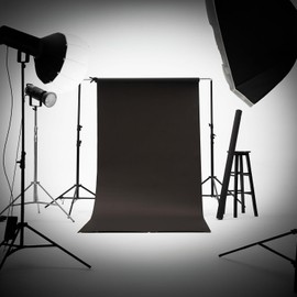 Kate Seamless Paper Backdrop Black Seamless Backdrop Paper Rolls (53''x16.4' Jet)