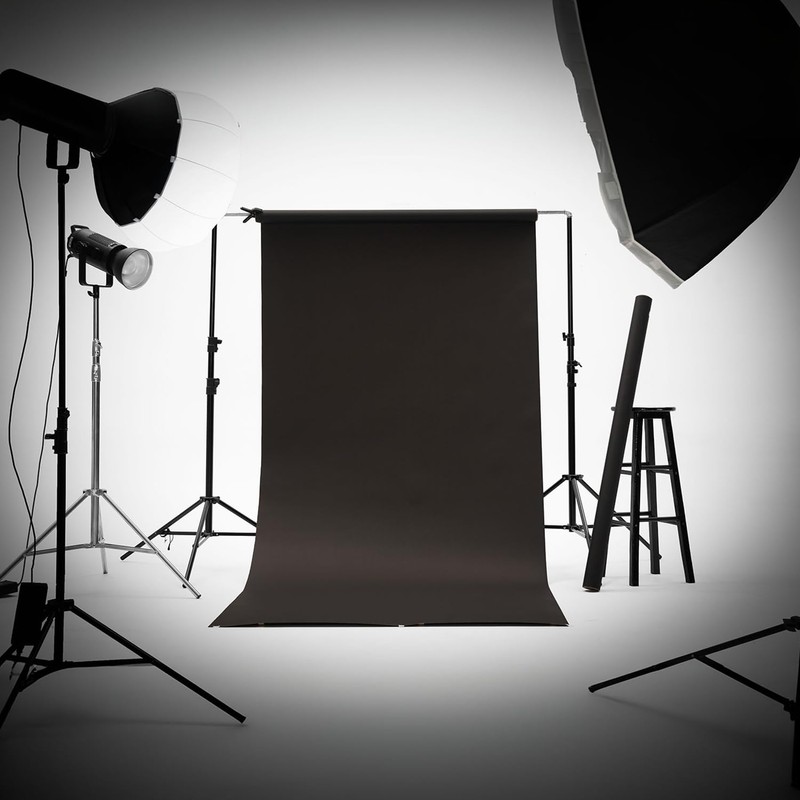 Kate Seamless Paper Backdrop Black Seamless Backdrop Paper Rolls (53''x16.4'