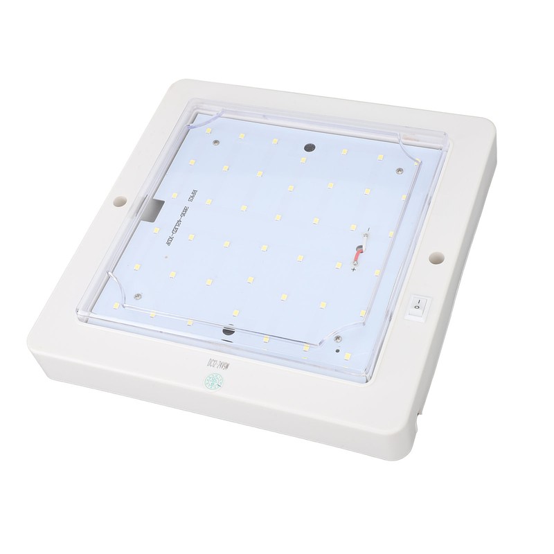 8x8 Inch DC 12‑24V Square RV Cabin Ceiling Lamp 9W