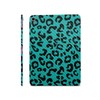 Carbon Fiber iPad Skin Compatible with Apple iPad A16 11 Gen (2025) - Teal Leopard - Premium 3M Vinyl Protective Wrap Decal Cover - Easy to Apply | Crafted in The USA by MightySkins