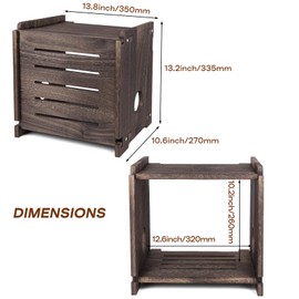 WiFi Router Storage Box Modem Cable Shelf Router Cover Router Shelf Hider Power Strip and Cable Management Rack Office Desktop Organizer Shelves Need Assembly Wood