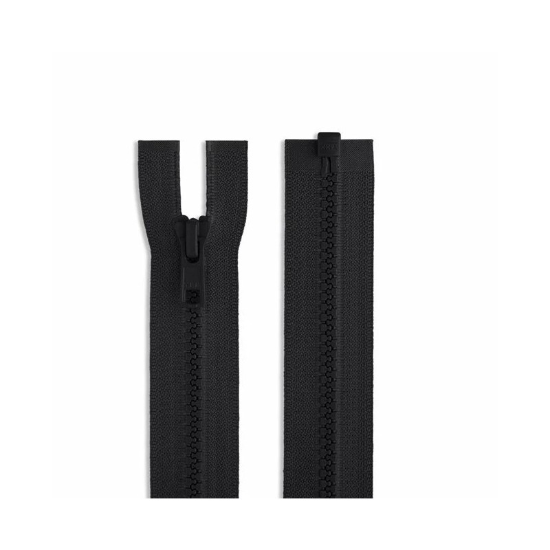 YKK 5vs Vislon Separating Jacket Zipper One-Way 30" Black