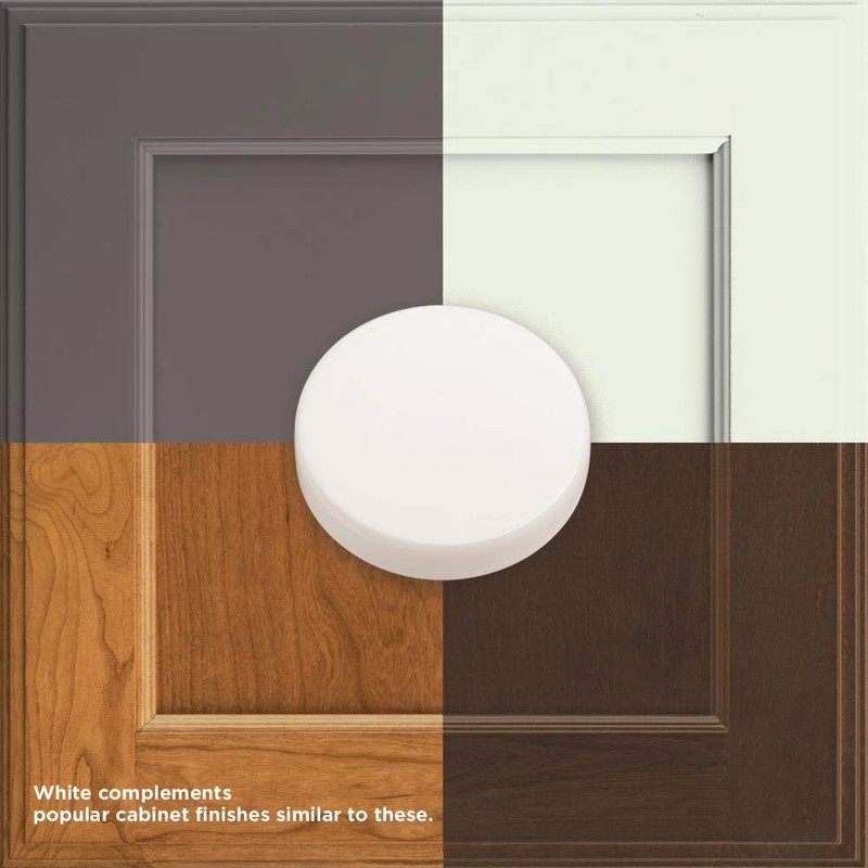 Liberty P95702C-W-C 1-1/4 Ceramic Round Kitchen Cabinet Hardware Knob,White