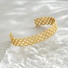 RATVIU Gold Cuff Bracelets for Women 18K Gold Plated Dainty