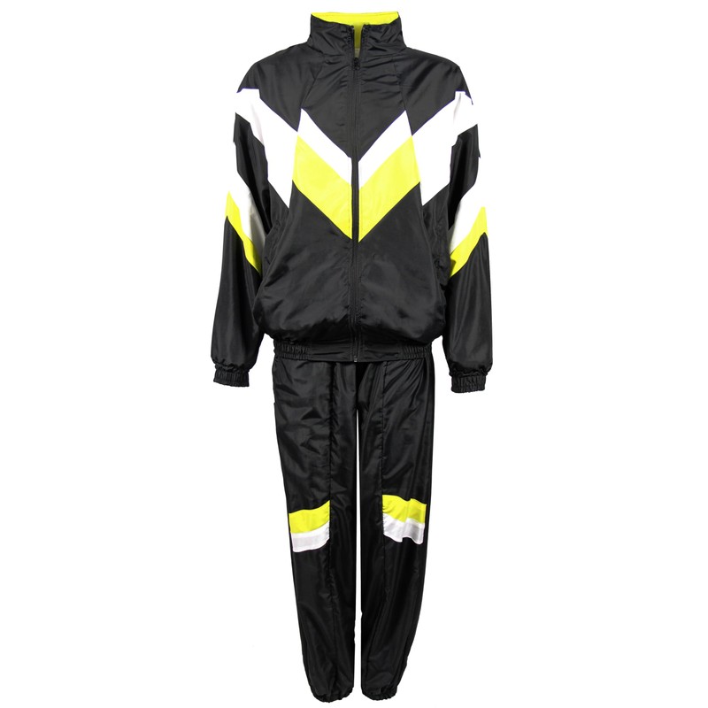 Foxxeo 80s Costume for Adults Premium 80s Tracksuit Assi –
