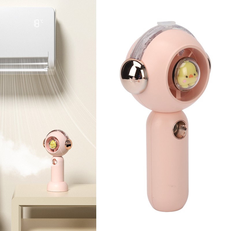Spray Hand Fan USB Handheld Mist Cooling Outdoor Portable Cartoon