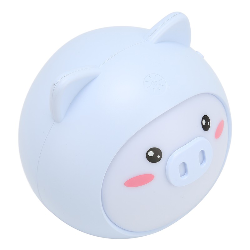 Cute Pig Night Lamp Stepless Dimming 3 Levels Brightness USB