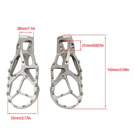 ABCERRSI Foot Pegs Motorcycle Footpegs Footrest Pedal For XC XCF XCFW SX SXF XCW EXC EXC-F 125 150 250 300 450 XWF 350 500 2023-2024