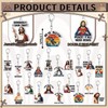 40 Pcs Jesus 'I Saw That' Keychains Jesus Love You