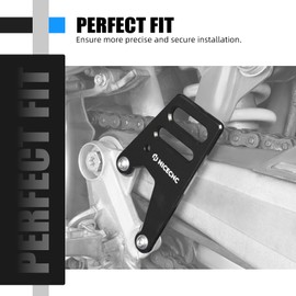 NICECNC Passenger Foot Guard Footrest Guards Heel Guards Cover Compatible with 690 ENDURO/ENDURO R 2008-2023, Compatible with Husqvarna 701 ENDURO/Supermoto 2016-2023, Black, See Fitment