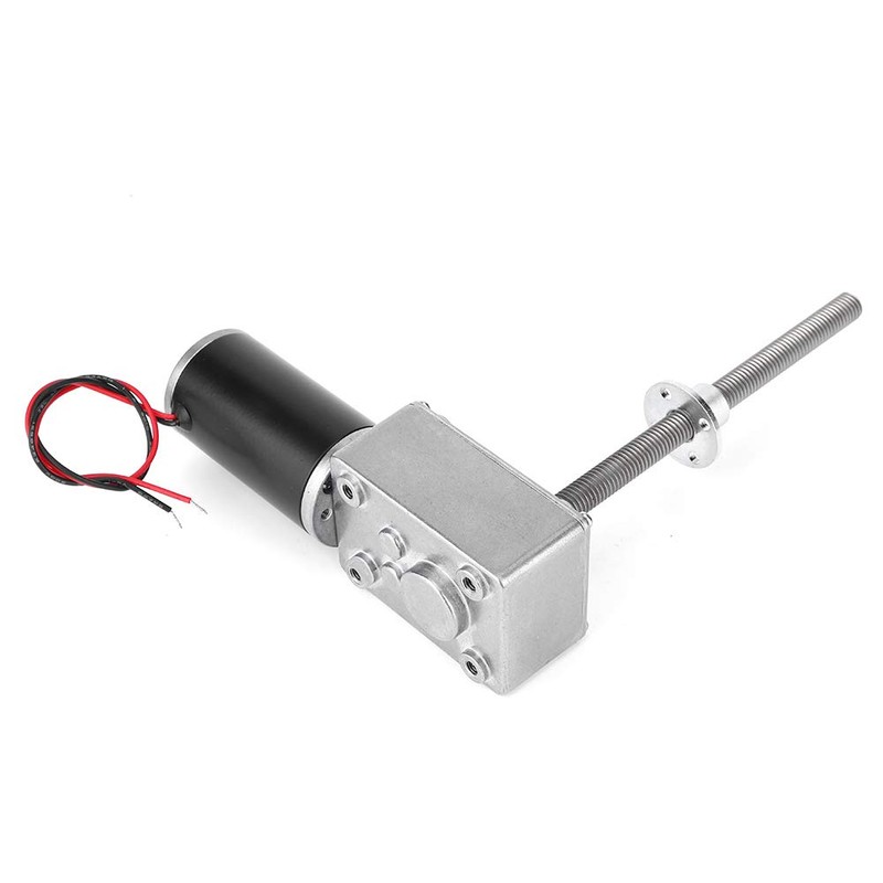 12V Geared Motor with Torque, 1280 M8 Double Shaft Worm