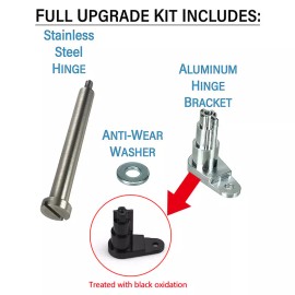 JONJEA Permanent Repair for Ford F150 2009-14 Fuel Door Repair Hinge Kit Loose Gas Cap