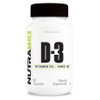 NutraBio Vitamin D (2000 IU), Immune Support - 90 Vegetable